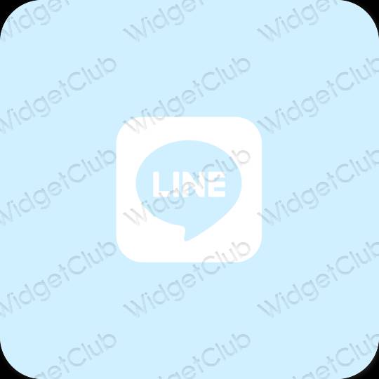 Stijlvol paars LINE app-pictogrammen