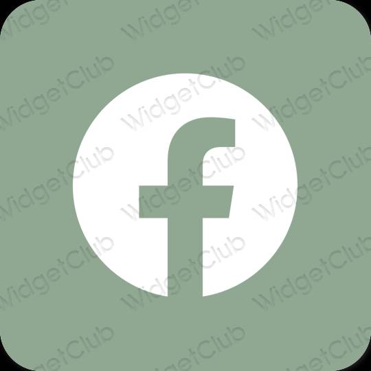 Esthetische Facebook app-pictogrammen