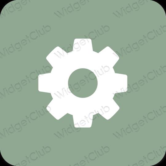 Esthetische Settings app-pictogrammen