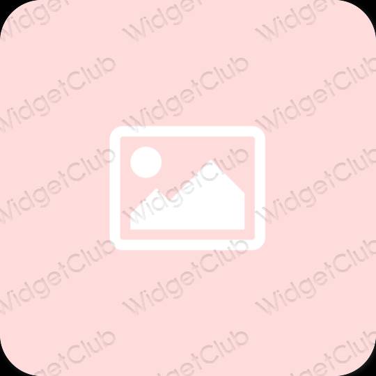 Estetyka różowy Photos ikony aplikacji