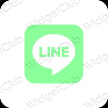 אייקוני אפליקציה LINE אסתטיים