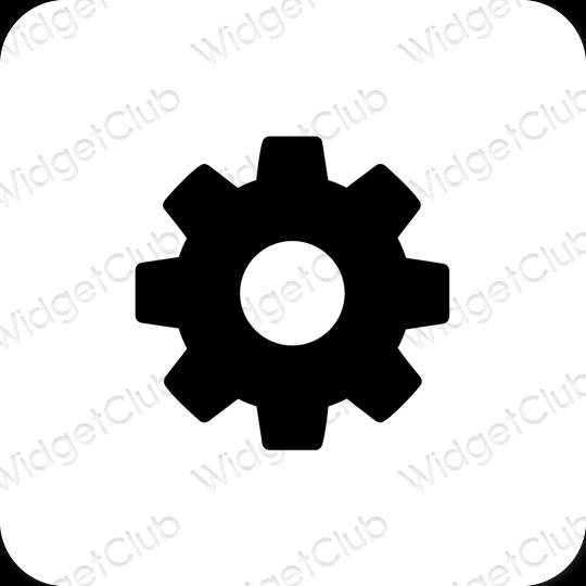 Esthetische Settings app-pictogrammen