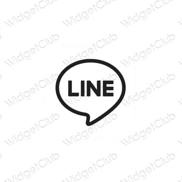 Estetske LINE ikone aplikacij