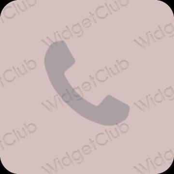Estetico rosa pastello Phone icone dell'app
