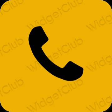 Esteetiline oranž Phone rakenduste ikoonid