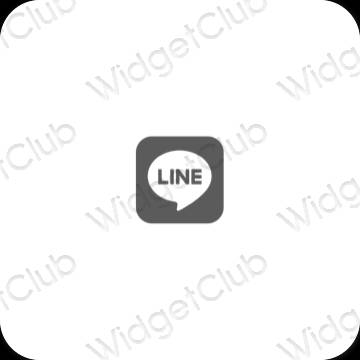 Esthetische LINE app-pictogrammen