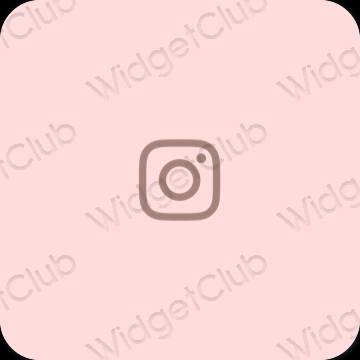 Αισθητικός ροζ Instagram εικονίδια εφαρμογών