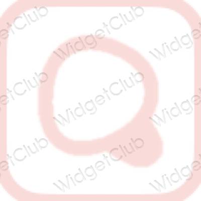 эстетический пастельно-розовый Simeji значки приложений