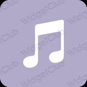 Stijlvol paars Music app-pictogrammen