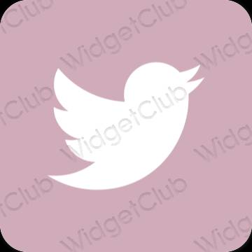 Esthetische Twitter app-pictogrammen