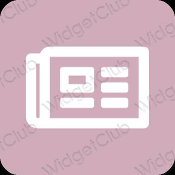 Esthetische Books app-pictogrammen