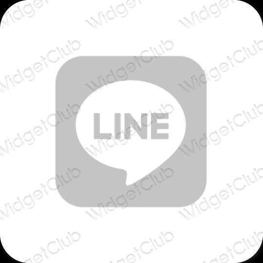 Icônes d'application LINE esthétiques