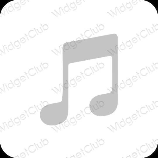 Esthetische Music app-pictogrammen