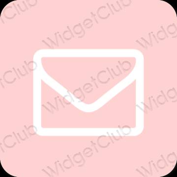 Estetisk rosa Mail app ikoner