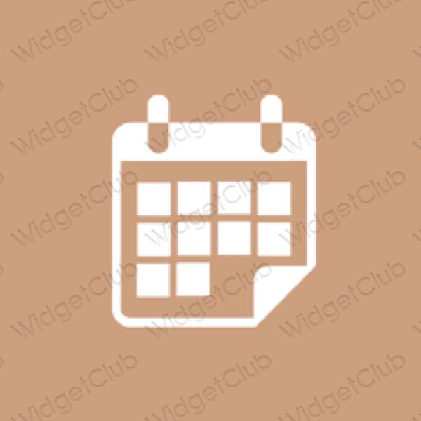 Estética Calendar iconos de aplicaciones