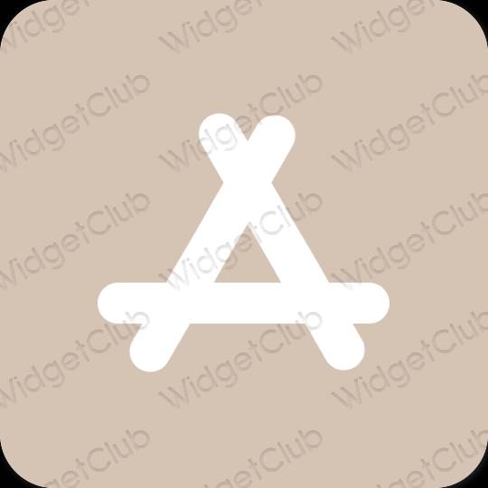Stijlvol beige AppStore app-pictogrammen