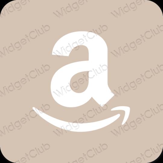 Estetic bej Amazon pictogramele aplicației