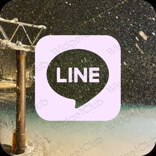 Эстетические LINE значки приложений