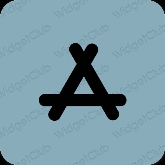 Ästhetisch pastellblau AppStore App-Symbole