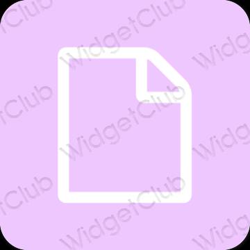 Esthetische Notes app-pictogrammen