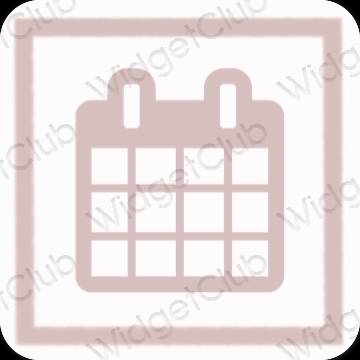 Icônes d'application Calendar esthétiques