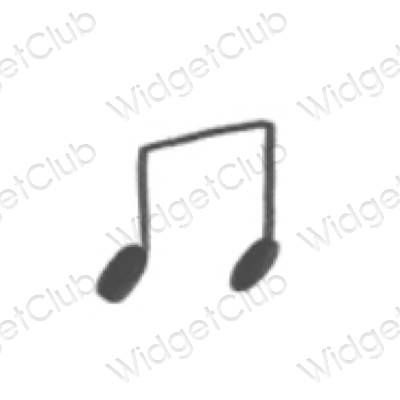 جمالية Music أيقونات التطبيقات