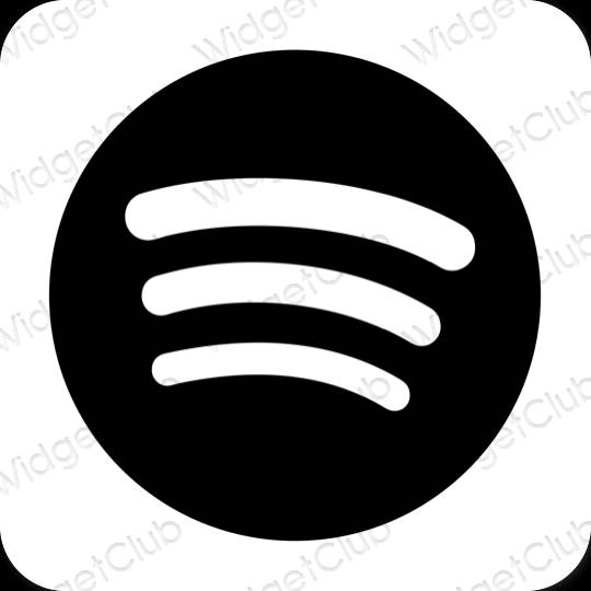 Pictograme pentru aplicații Spotify estetice