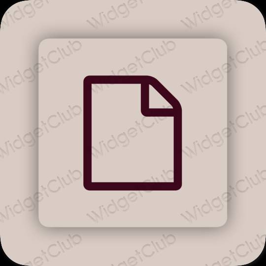 Esthetische Notes app-pictogrammen