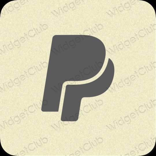 Icônes d'application Paypal esthétiques