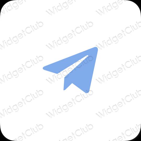 Pictograme pentru aplicații Telegram estetice