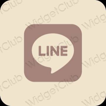 Æstetiske LINE app-ikoner