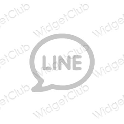 Esthetische LINE app-pictogrammen