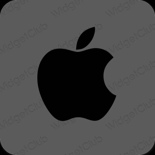 эстетический серый Apple Store значки приложений