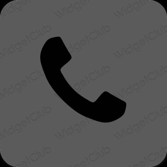 Естетичний сірий Phone значки програм