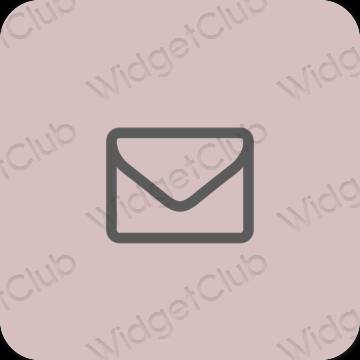 Estetisk rosa Mail app ikoner