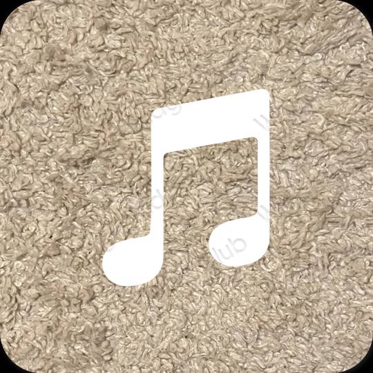 Esthetische Music app-pictogrammen