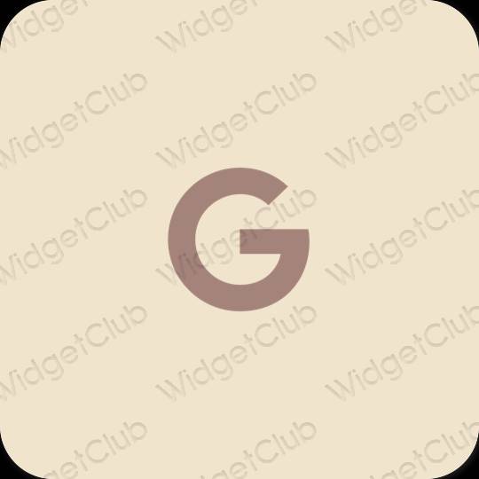 Esthetische Google app-pictogrammen