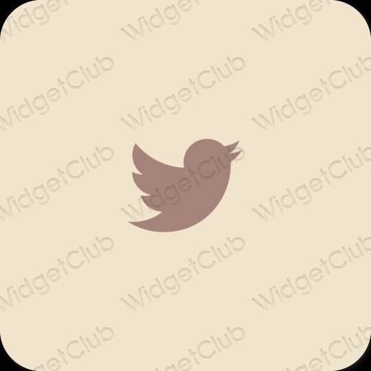 Esthetische Twitter app-pictogrammen