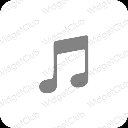 Esthetische Music app-pictogrammen