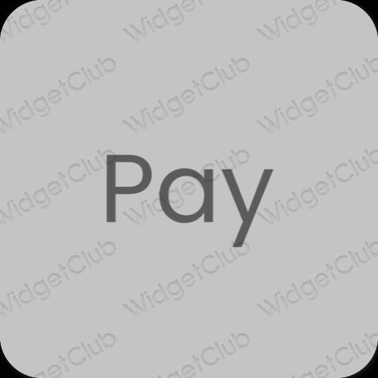審美的 灰色的 PayPay 應用程序圖標