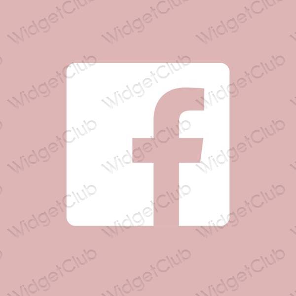 Stijlvol roze Facebook app-pictogrammen