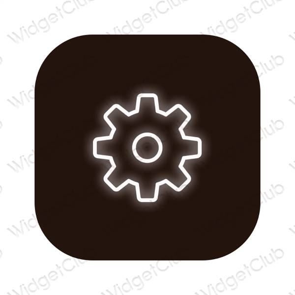 Esthetische Settings app-pictogrammen