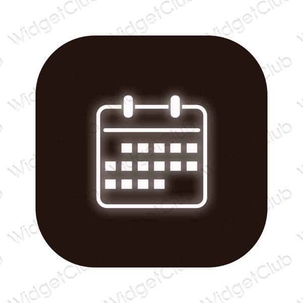 Estética Calendar ícones de aplicativos