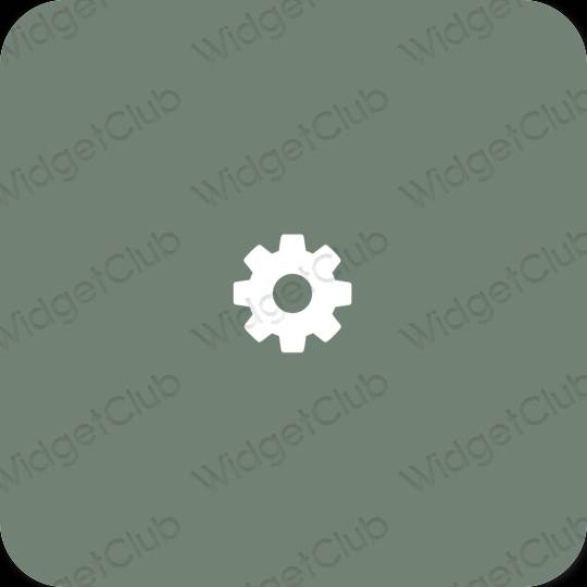 Esthetische Settings app-pictogrammen