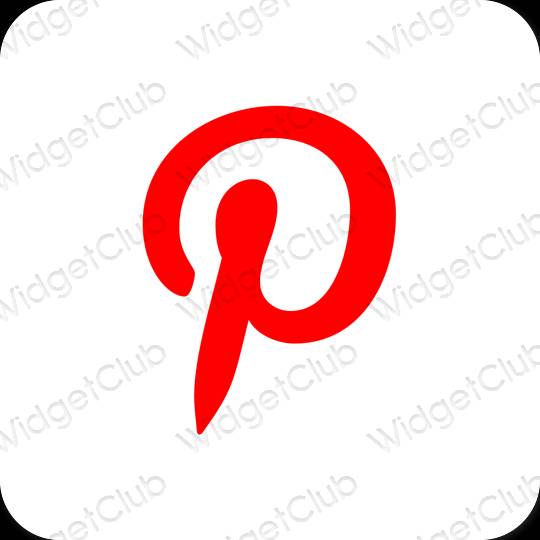 Icônes d'application Pinterest esthétiques