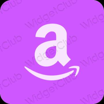 审美的 紫色的 Amazon 应用程序图标