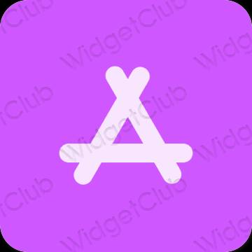 审美的 紫色的 AppStore 应用程序图标