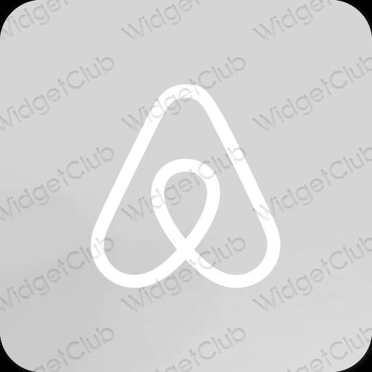 Estetico grigio Airbnb icone dell'app
