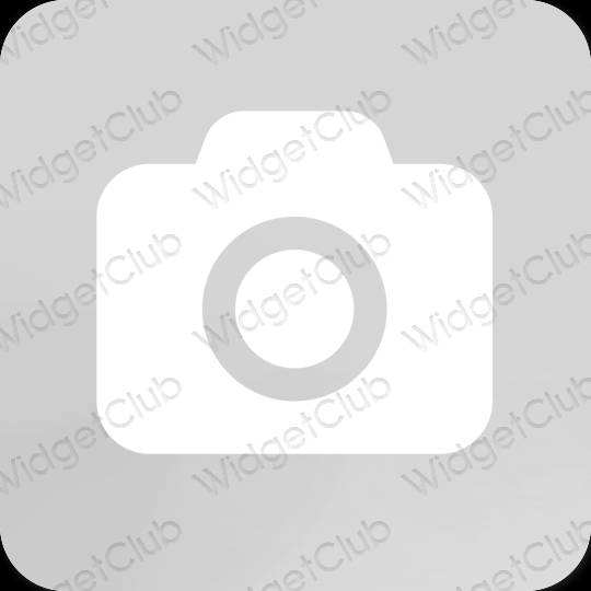 Æstetisk grå Camera app ikoner