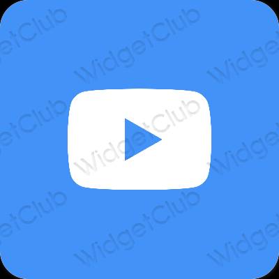 Estetik mavi Youtube proqram nişanları